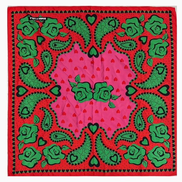 Bimba Y Lola Spanish Botanical Scarf Anthropologie - Picture 1 of 1